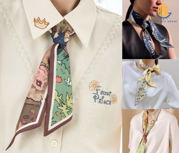 Cách thắt khăn twilly